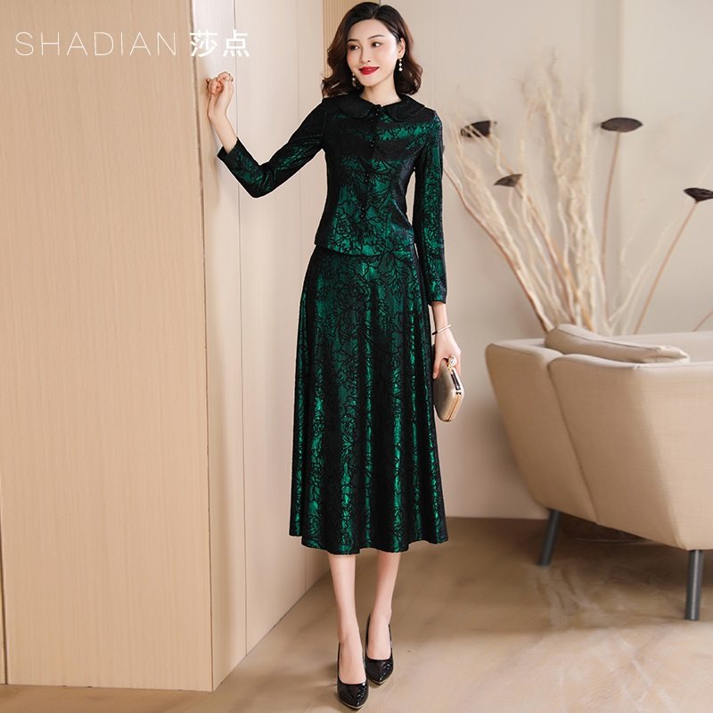 2025春秋新款女小香风套装裙今年流行两件套裙装高级感半身裙长裙,淘宝优惠券,粉丝福利购,淘宝优惠卷