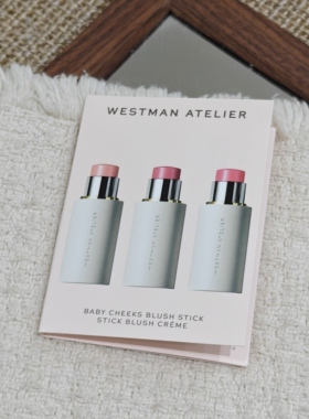 Westman Atelier腮红#PETAL#DOU#POPPET试色卡
