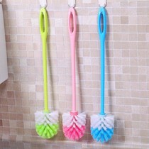 Plastic Household Toilet Toilet Brush Without Dead Angle Long Handle Clean Toilet Brush Suit Wash Toilet Brush Bend Decontamination Brush