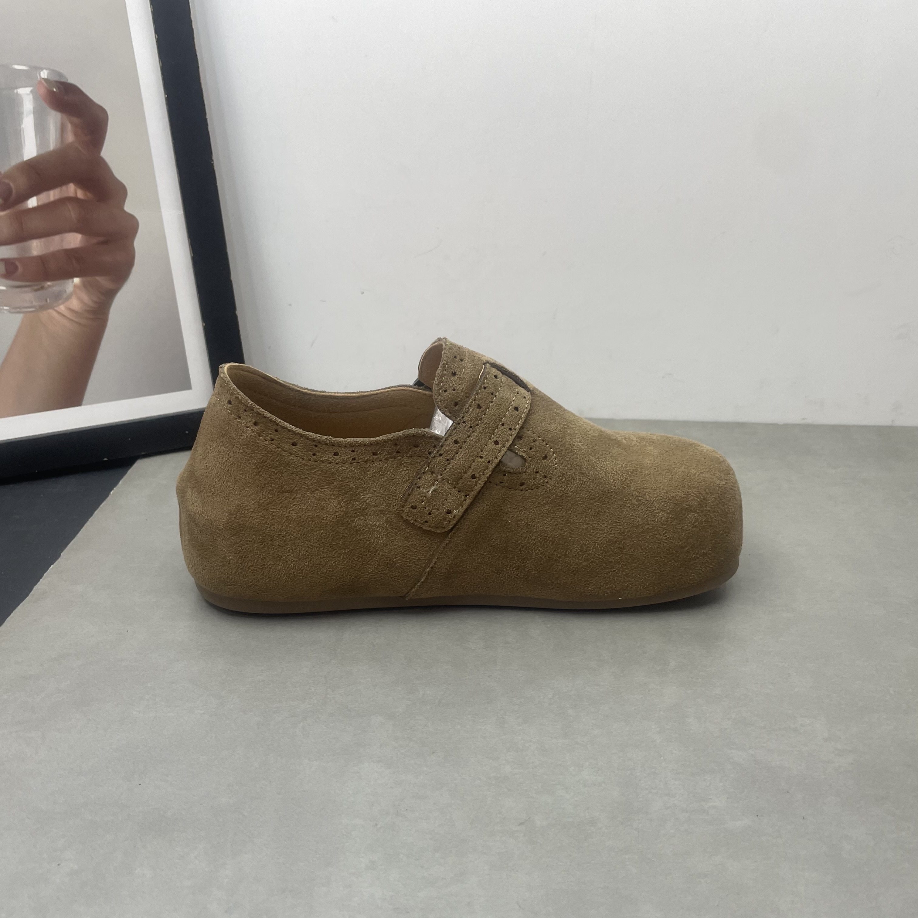 2026春季新款复古风搭扣圆头深口单鞋休闲平底百搭舒适女鞋勃肯鞋,淘宝优惠券,粉丝福利购,淘宝优惠卷