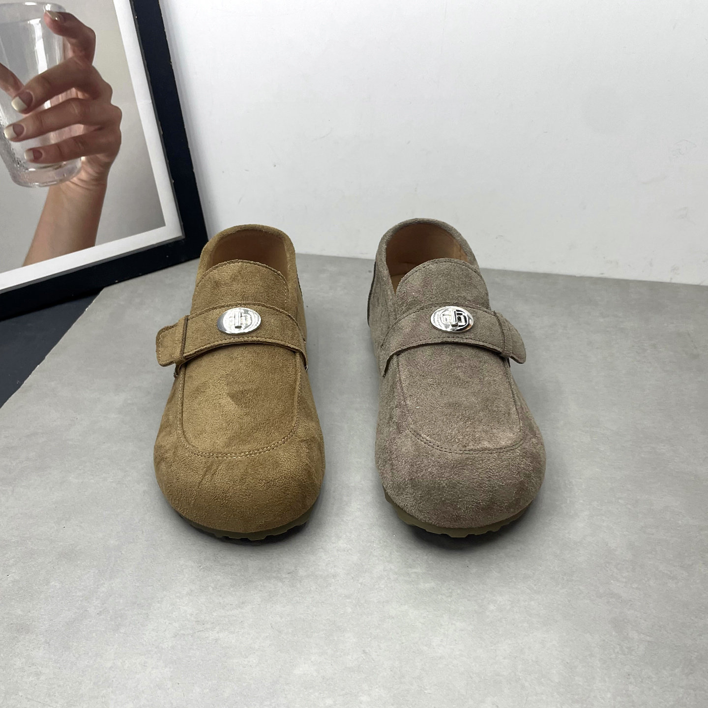 工厂处理2026春季新款一脚蹬内增高软底复古勃肯鞋英伦风豆豆鞋女,淘宝优惠券,粉丝福利购,淘宝优惠卷