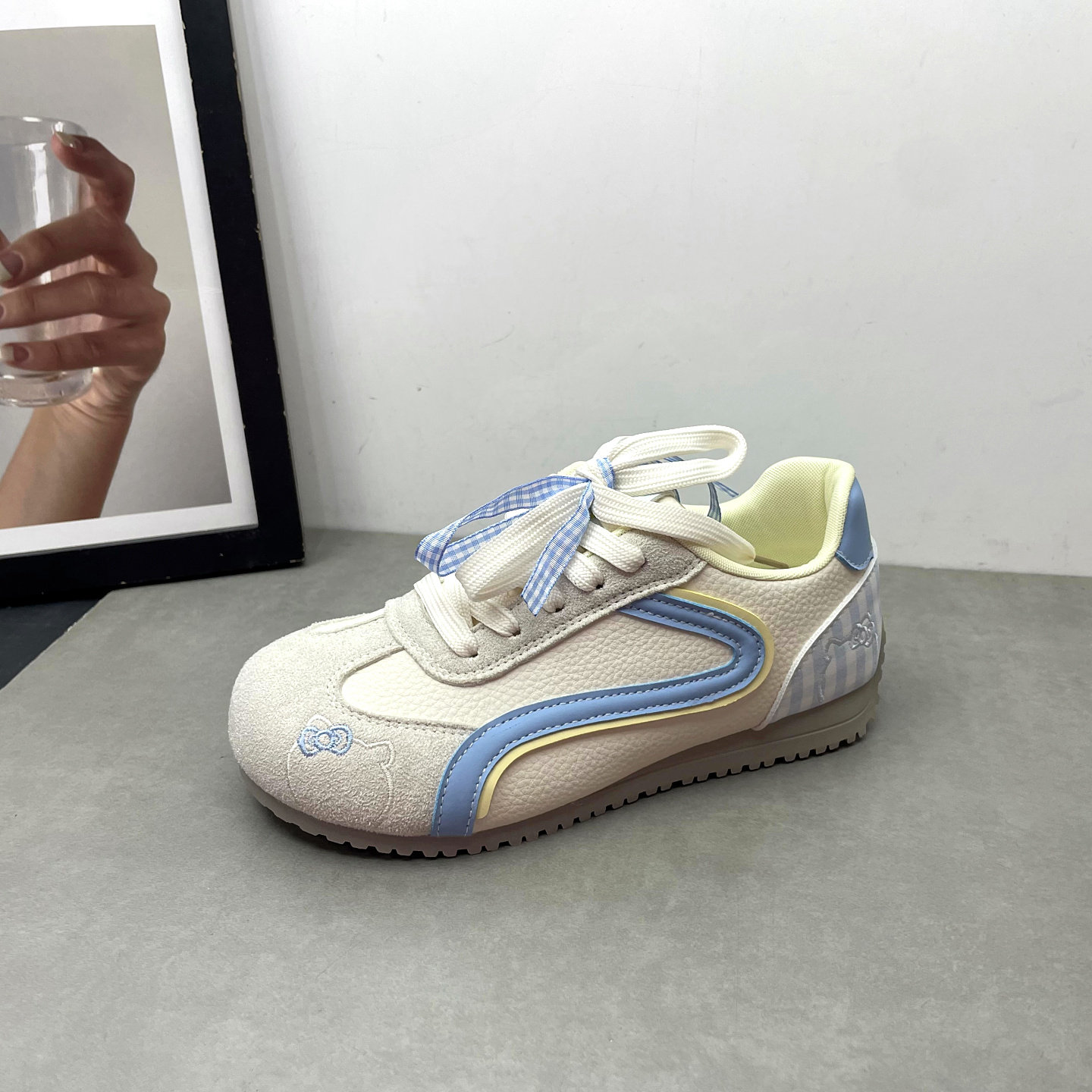 2026春季新款女鞋圆头深口系带内增高软底舒适德训鞋韩版女士单鞋,淘宝优惠券,粉丝福利购,淘宝优惠卷