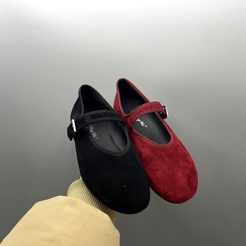 工厂处理2025春季圆头浅口软底复古玛丽珍一脚蹬豆豆鞋真皮女单鞋,淘宝优惠券,粉丝福利购,淘宝优惠卷