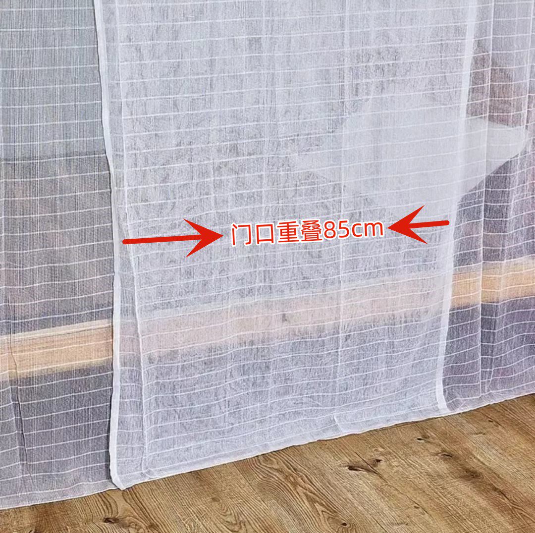 家用老式棉纱蚊帐学生宿舍床穿杆绑绳防尘顶加密加厚单门纹账定制,淘宝优惠券,粉丝福利购,淘宝优惠卷