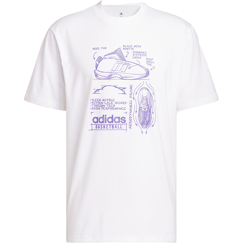 Adidas/阿迪达斯正品CRZY 1 TEE男子休闲篮球运动短袖IA3264 - 图3