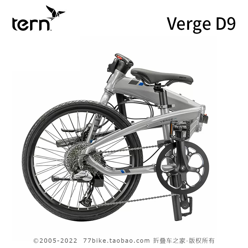 TERN燕鸥 Verge D9折叠自行车 451竞速轮组 22寸铝合金超轻便i捷 - 图3