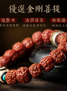 金刚菩提手串文玩五瓣三眼天珠