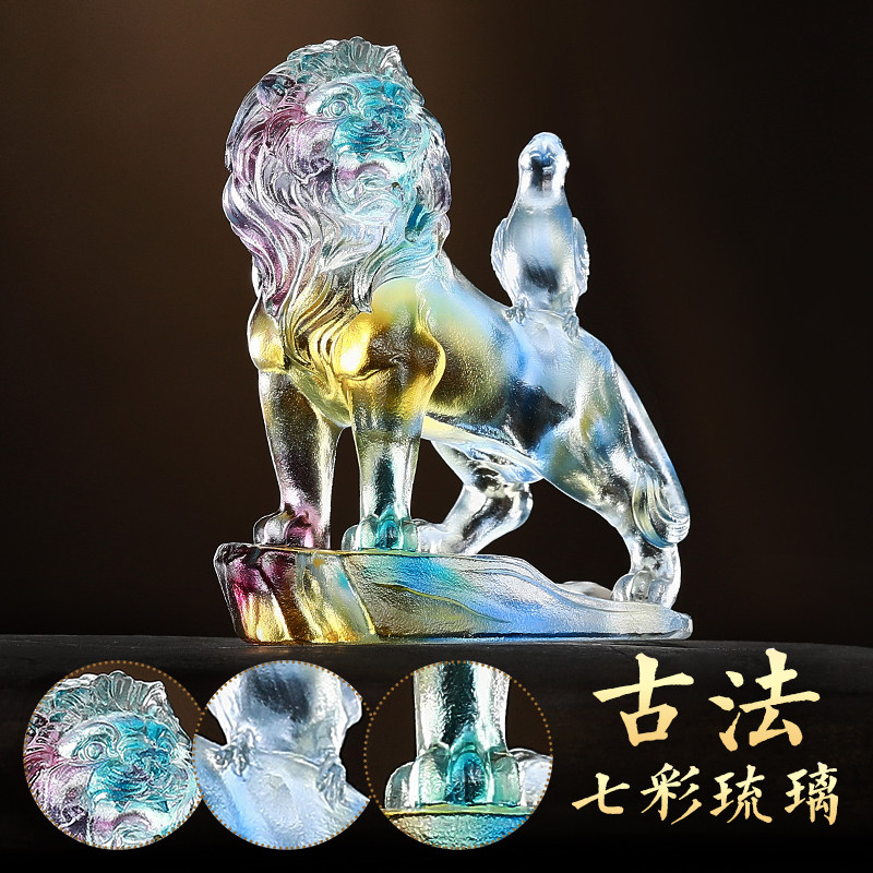 属狗人2022年易明居财狮添喜宝懿 易明居摆件