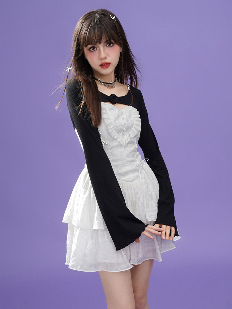 SagiDolls少女斗志拯救衣橱!暗黑玫瑰短款百搭长袖罩衫防晒衫外套,淘宝优惠券,粉丝福利购,淘宝优惠卷