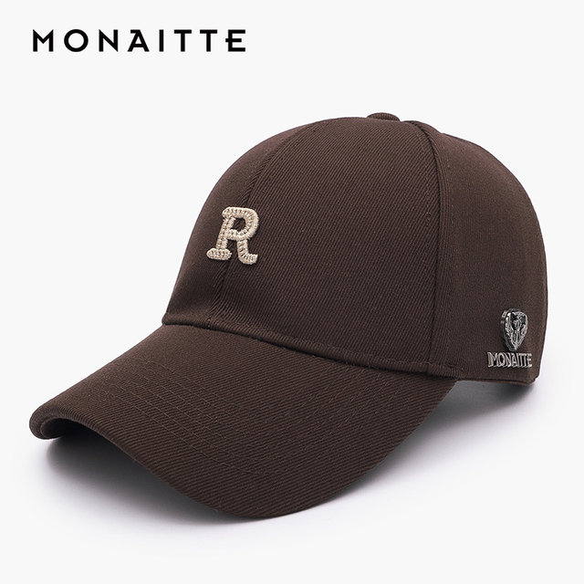 Monnet casual versatile embroidered alphabet baseball hat trend