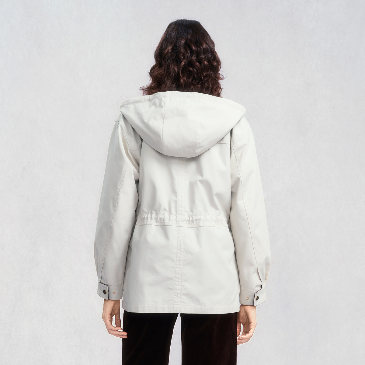 GANT/甘特25秋冬女外套工装风撞色边连帽立领复古老钱风休闲风衣,淘宝优惠券,粉丝福利购,淘宝优惠卷