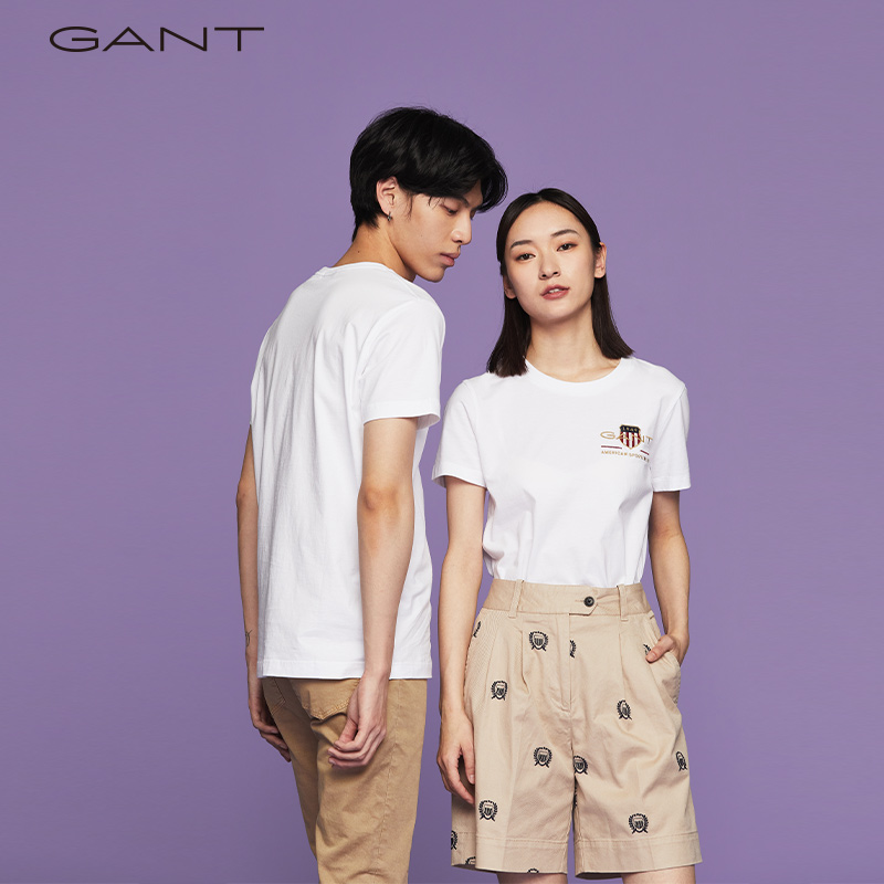GANT甘特春夏男女同款情侣简约学院