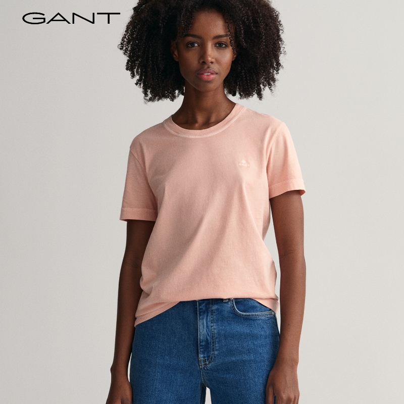 GANT甘特2023春夏新款女士时尚圆领短袖