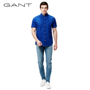 GANT/甘特夏  男士休闲短袖衬衣男衬衫 394011