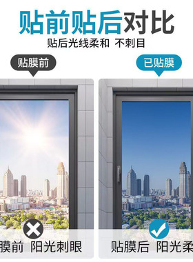 窗户纳米单向防晒防窥隔热膜