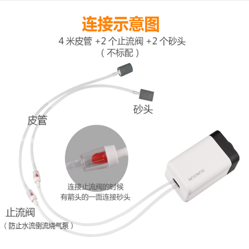 森森氧气泵静音养鱼池加氧机鱼缸冲氧充氧泵小型大功率增氧泵包邮 - 图2