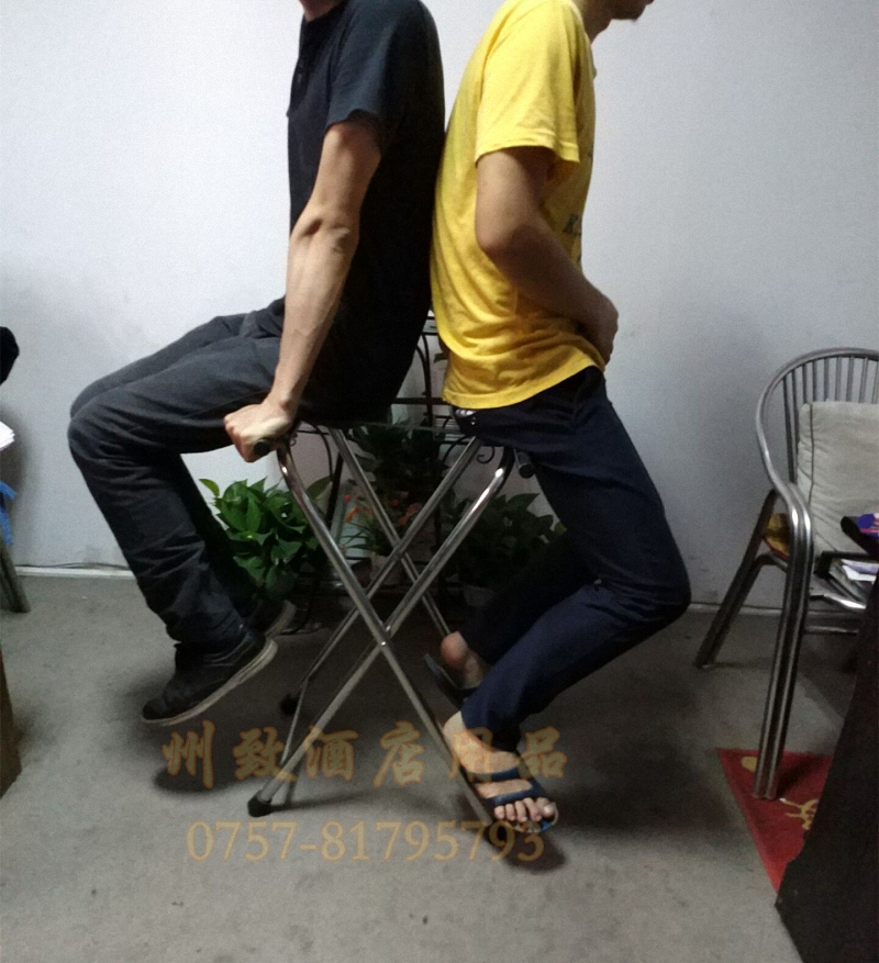 包邮不锈钢行李架酒店客房置物架折叠式箱包架子家用落地衣物架子 - 图3