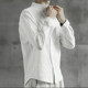 Pure color long -sleeved shirt Male spring and autumn thin casual inch shirt youth summer loose cotton and linen shirt men's jacket