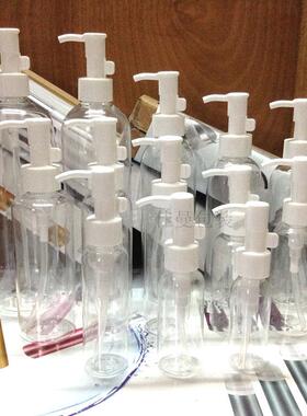 60ml100ml500ml白色卸妆油泵瓶精密乳液分装瓶塑料瓶差旅瓶