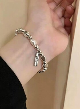 轻奢小众不规则珍珠手链女设计师款气质手饰