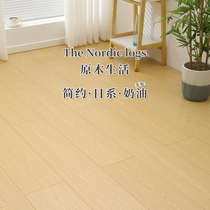 New three-layer solid wood flooring Home waterproof and abrasion-proof and environmental protection E0 log composite ground heating gray manufacturer direct