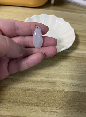 缅甸a货翡翠白月光玉兰花吊坠锁骨链女款简约百搭小众设计感高级