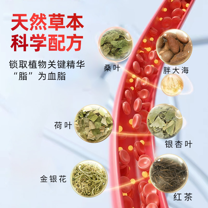 桑颐水桑颐青茶桑颐青银桑茶蓝帽保健食品调节血脂高清茶甘油三酯-图1