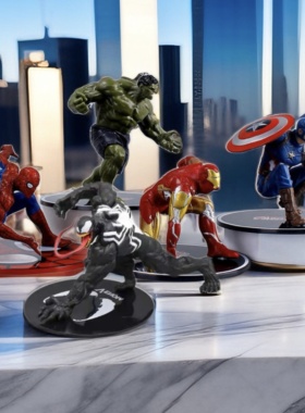 复仇大号联盟公仔甜品台装饰摆件钢铁蜘蛛侠毒液美绿巨人玩具手办