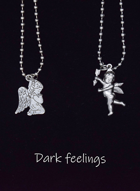 欧美风格超仙天使短款蹦迪锁骨链