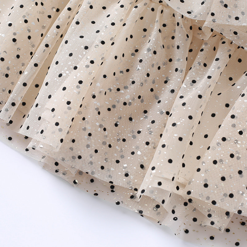 【清仓】RBIGX瑞比克童装秋季百搭潮流女童波点网纱蓬蓬裙短裙子,淘宝优惠券,粉丝福利购,淘宝优惠卷