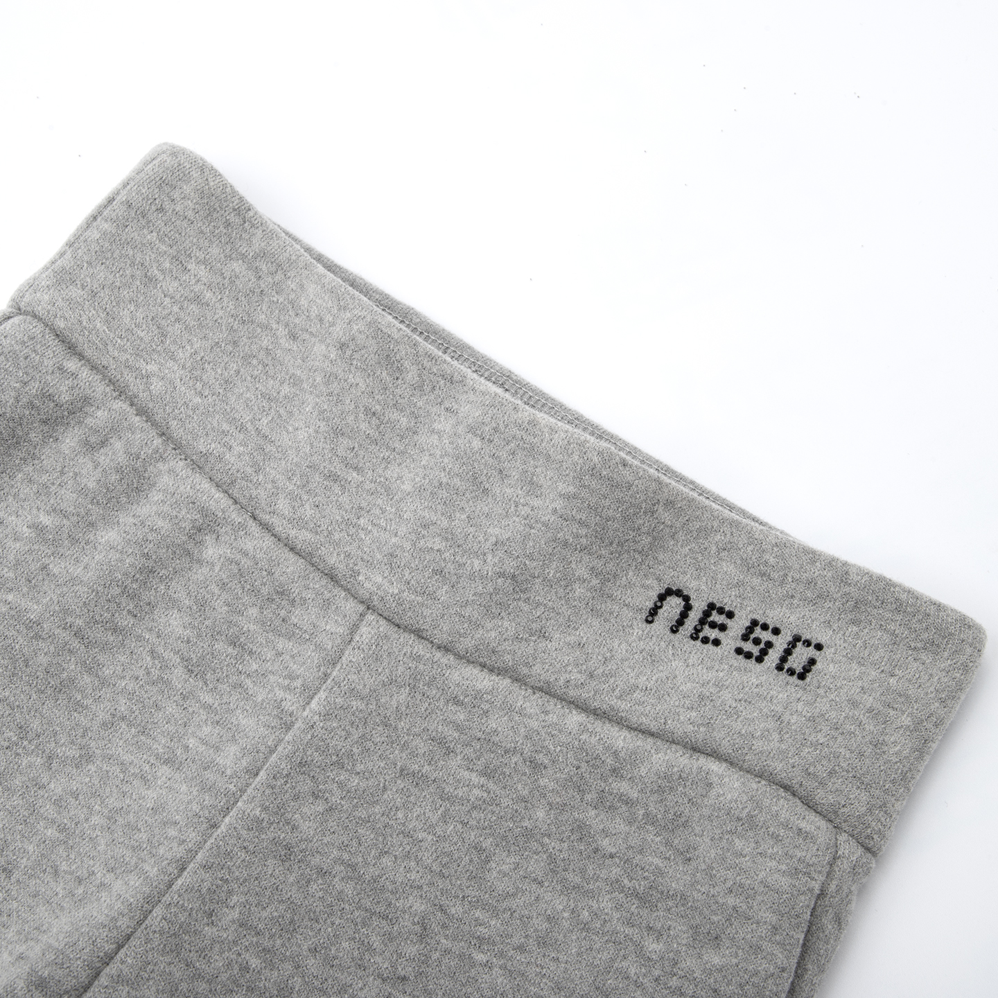 NIESSING尼辛童装冬季新款时尚休闲加绒女童微喇针织运动裤卫裤 - 图3