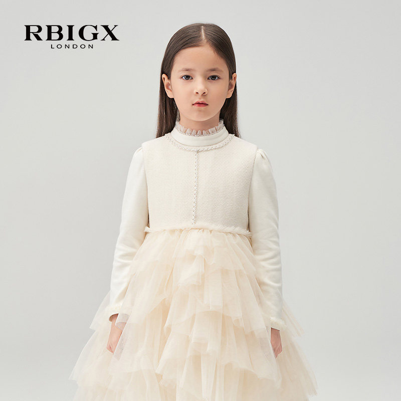 【清仓】RBIGX瑞比克童装冬季新款女童休闲网纱木耳边织带长袖T恤,淘宝优惠券,粉丝福利购,淘宝优惠卷