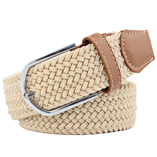 Elastic, seamless and punch-free woven breathable pants waistband