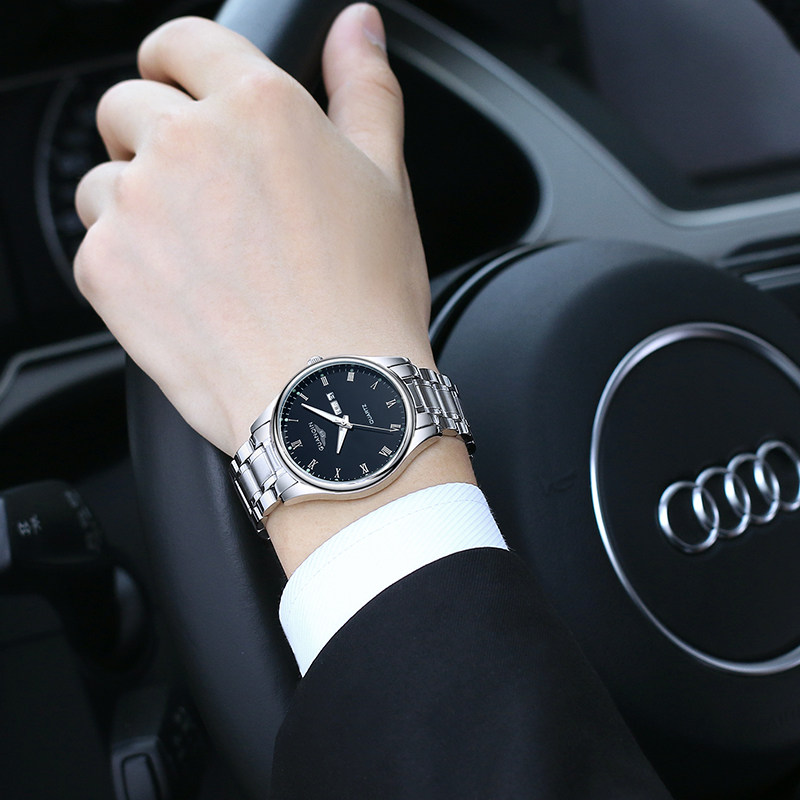 冠琴正品男士防水时尚夜光石英表 冠琴瑞宏国产腕表