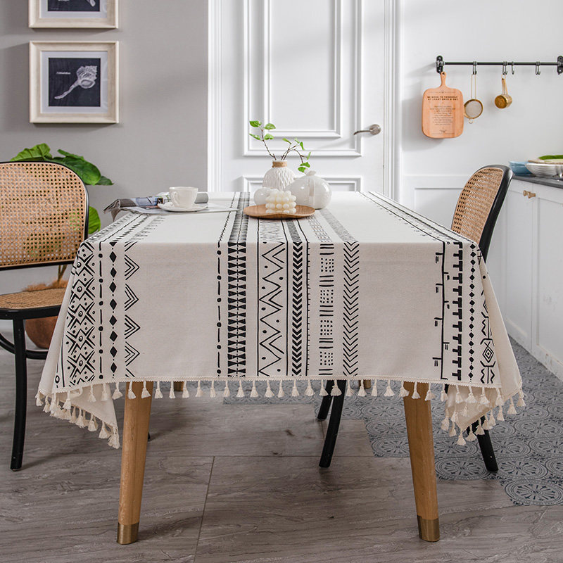 波西米亚防水防油免洗民族风桌布 怡沁园桌布