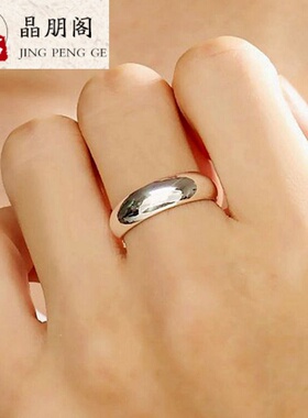 足银戒指女千足银情侣日韩版霸气