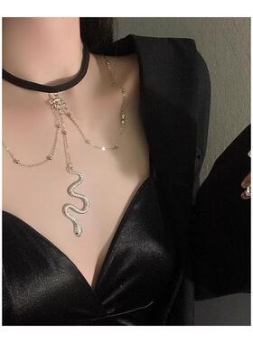 蛇形流苏性感腿链夏季休