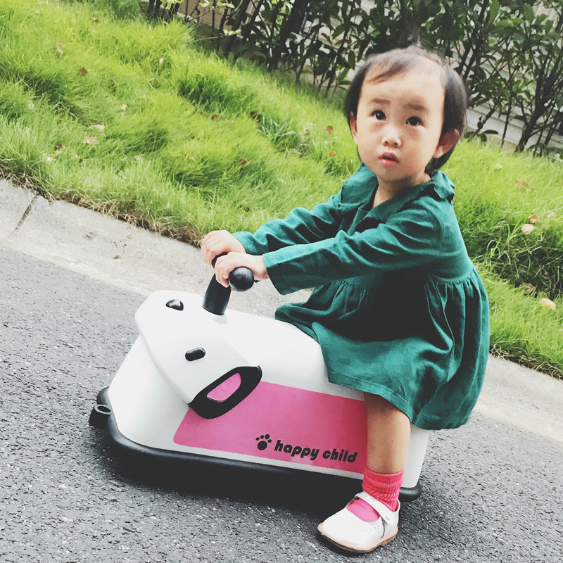 星潮扭扭车儿童小狗万向轮平衡车 星潮童车踏行车/滑行学步车