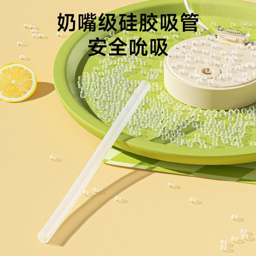 小土豆儿童直饮杯1岁以上玻璃宝宝水杯吸管杯奶瓶喝水家用牛奶杯 - 图3