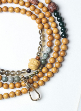 檀香斜挎包手机链包包挂件饰品车挂装饰男女士项链0.8佛珠手链