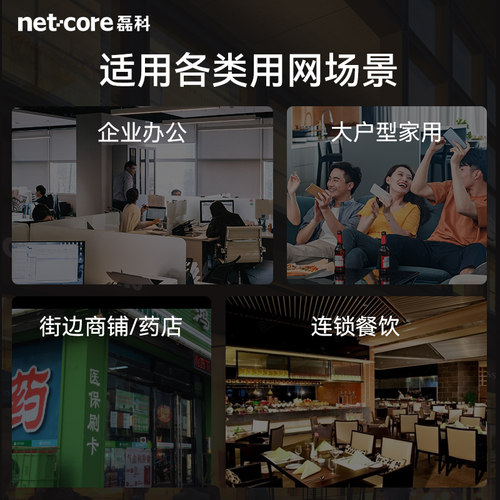磊科9口全千兆无线路由器WiFi6多WAN口支持医保专线AX3000M高速5G双频wifi办公穿墙大功率铁壳全网通宽带B39 - 图2