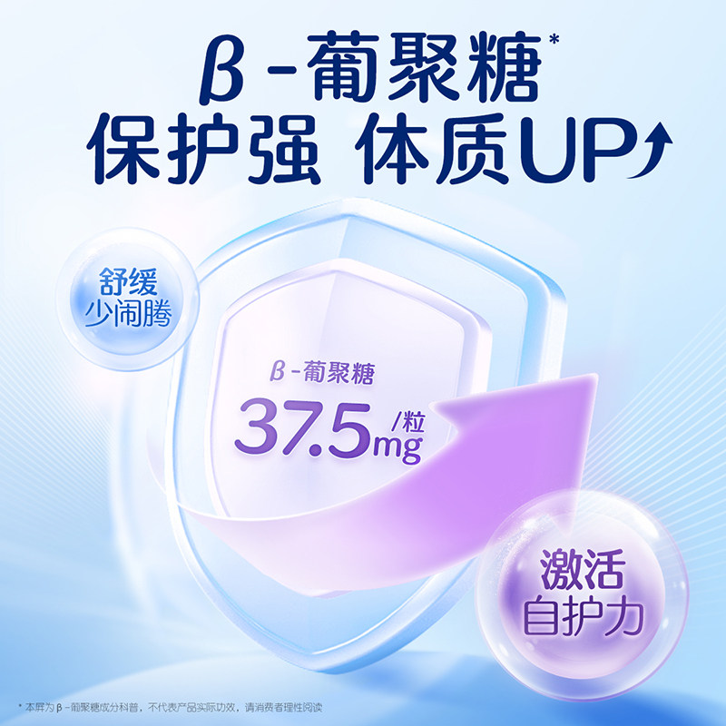 合生元接骨木莓软糖增强免疫力β葡聚糖儿童复合维生素C软糖