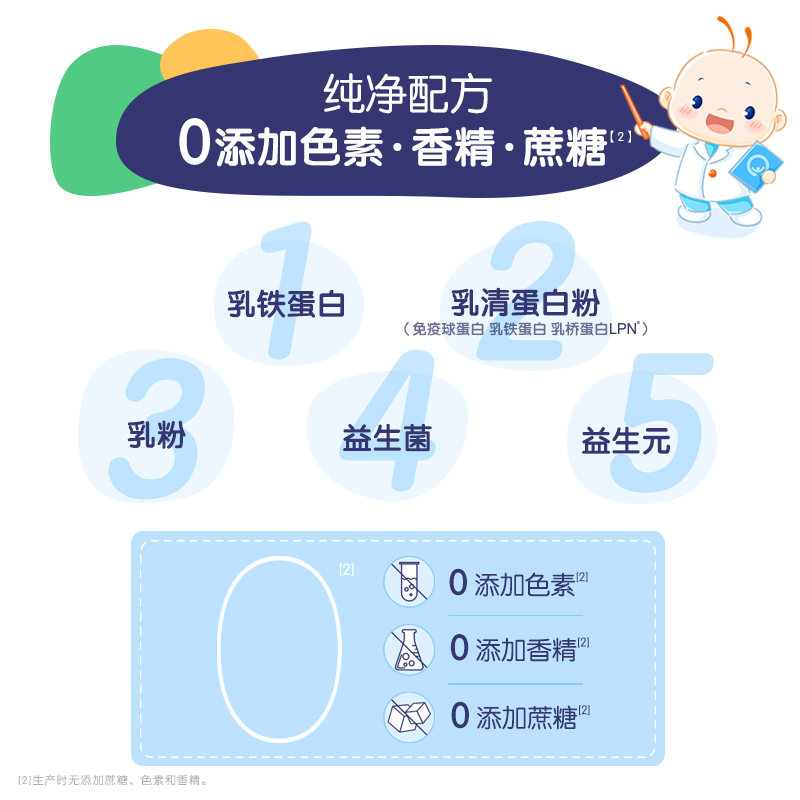 合生元官方旗舰店合生元乳铁蛋白益生菌调制乳粉婴幼儿童免疫球蛋白3