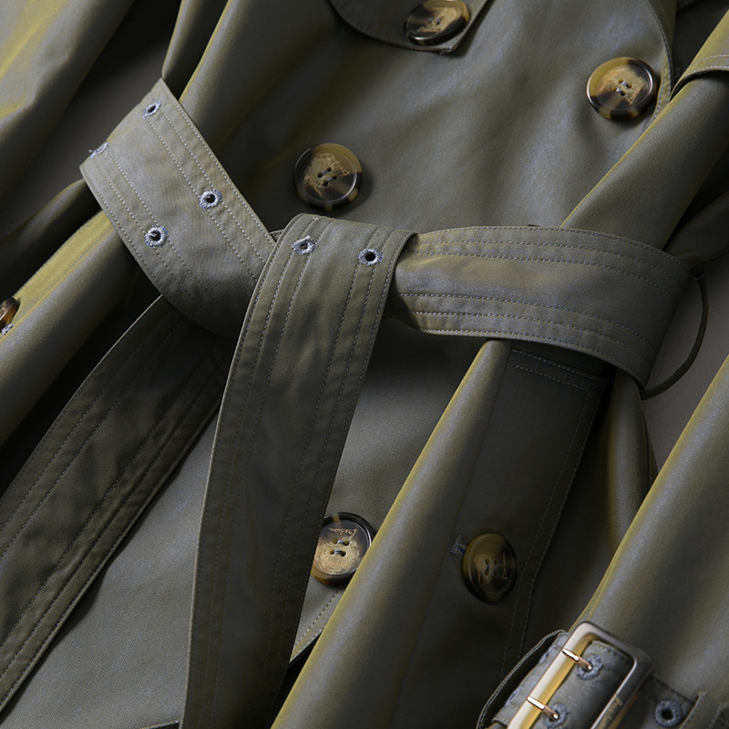 女中长款2020新款今年流行的风衣 mehere风衣