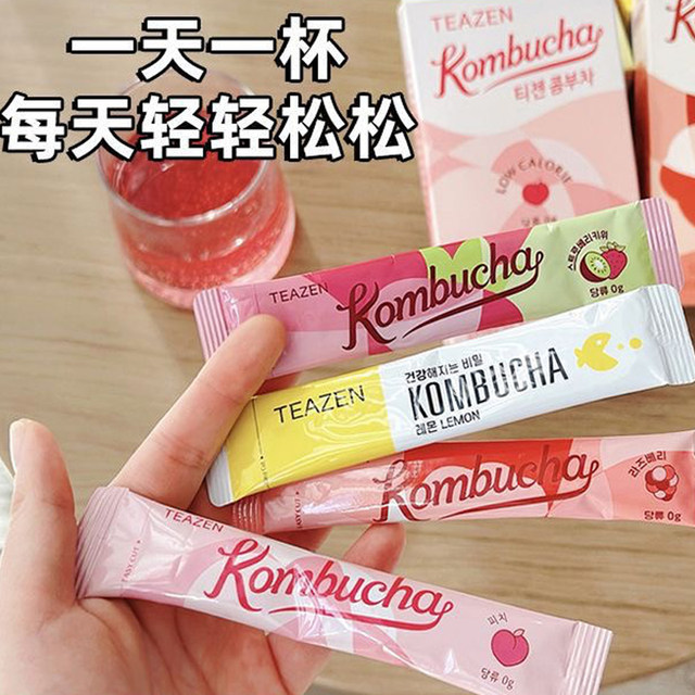 South Korea imported TEAZEN Kombucha fruit-flavored drink juice powder with various flavors portable tea drinks