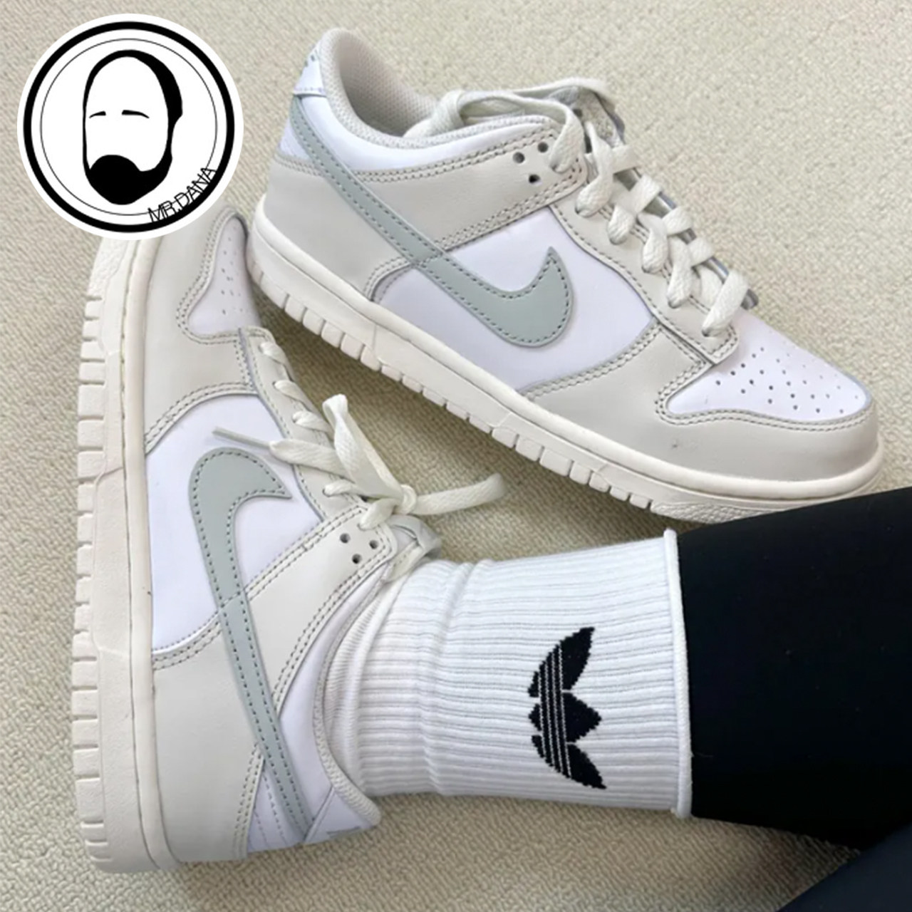 Nike/耐克Dunk Low GS女子大童骨白色休闲运动板鞋FB9109-109,淘宝优惠券,粉丝福利购,淘宝优惠卷