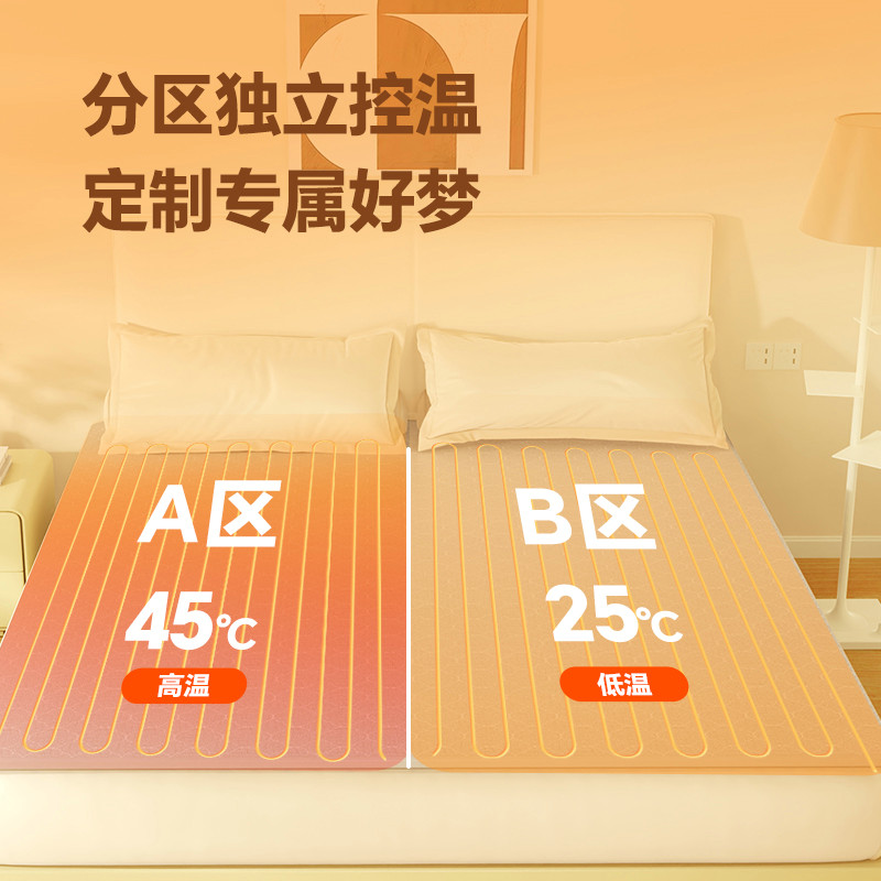 正品鸭鸭电热毯24v低压不带电双人双温控三人大床加宽加大电褥子