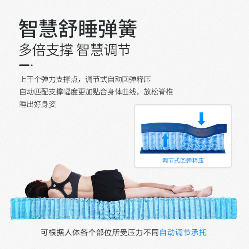 【零压】慕思旗舰店床垫席梦思弹簧垫0压记忆棉软硬慕斯名牌软垫 - 图1