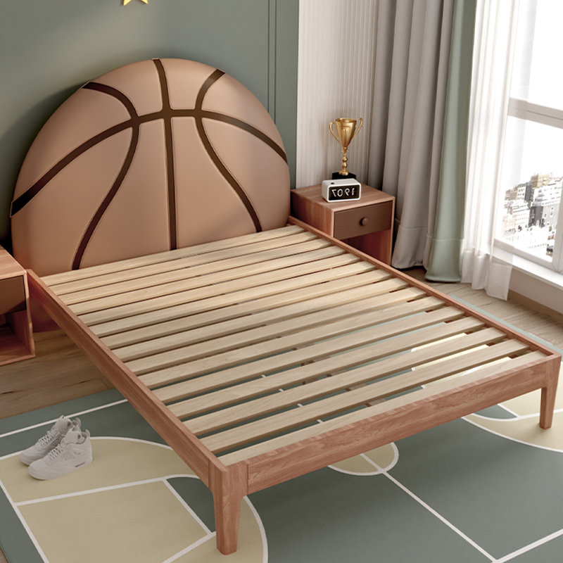 慕思简约现代篮球风格儿童60实木床 慕思儿童床