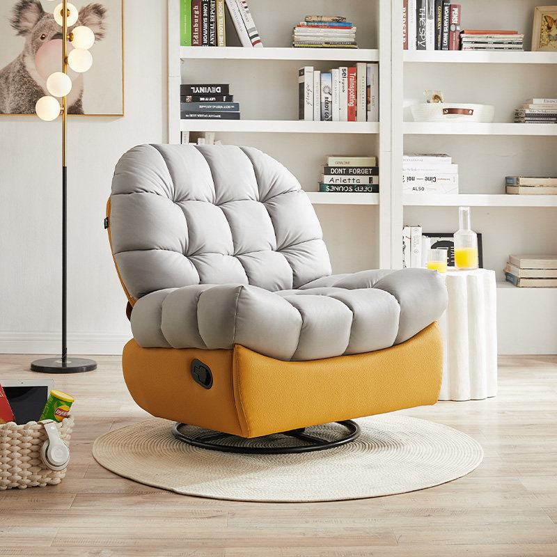 慕思艾慕单人沙发椅子现代简约转椅 慕思布艺沙发